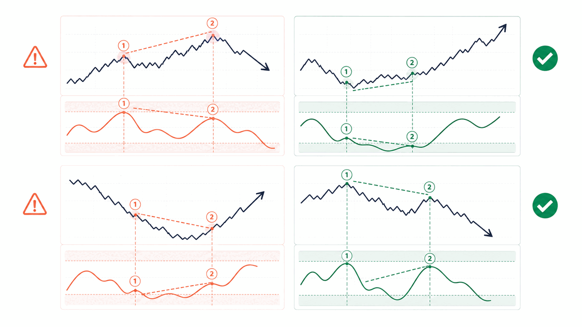 The matrix separates regular from hidden divergence