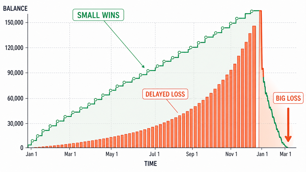 The deferred loss that accumulates behind small wins