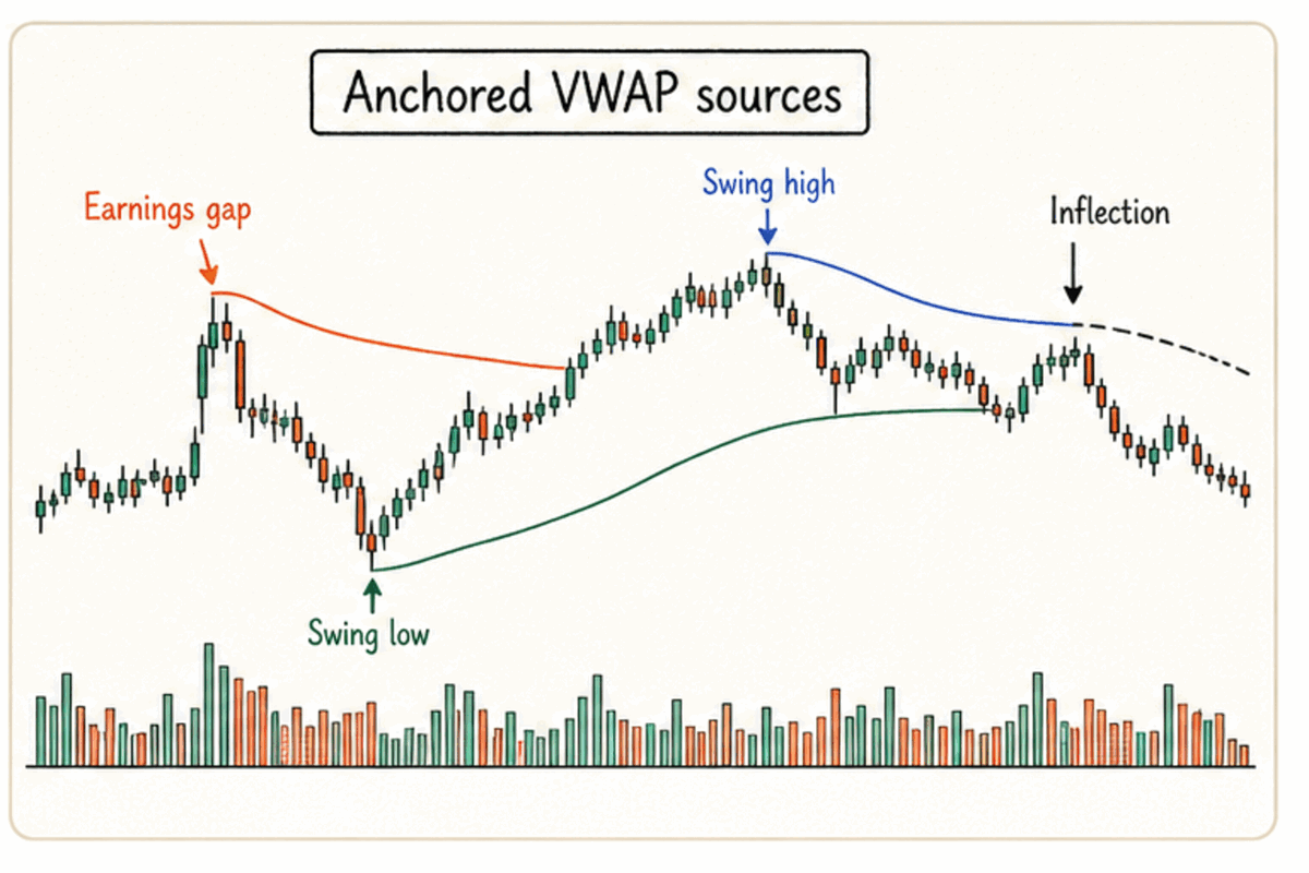 意味のあるイベントを起点に累積するAnchored VWAPの仕組み